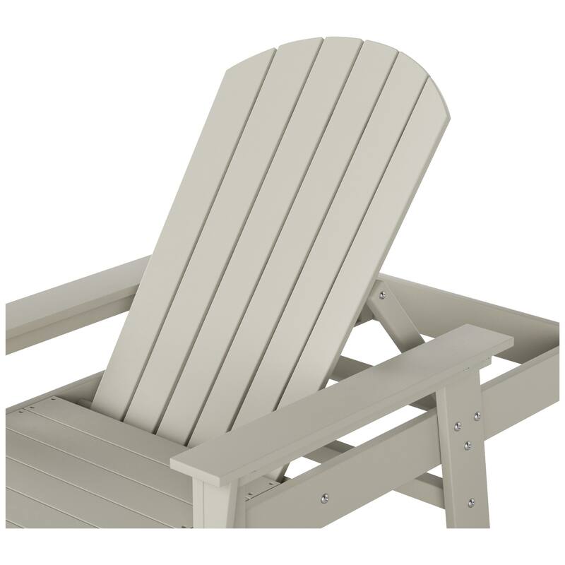 Polytrends Altura Poly Eco-Friendly All Weather Reclining Chaise Lounge with Arms