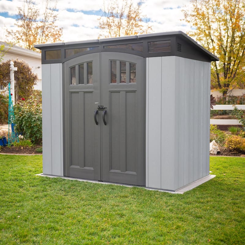 Lifetime 8 Ft. x 5 Ft. Compact Modern Shed (60461)
