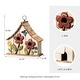 preview thumbnail 39 of 37, Glitzhome 10.5"H Distressed Solid Wood Birdhouse with 3D Flowers - 10.5"