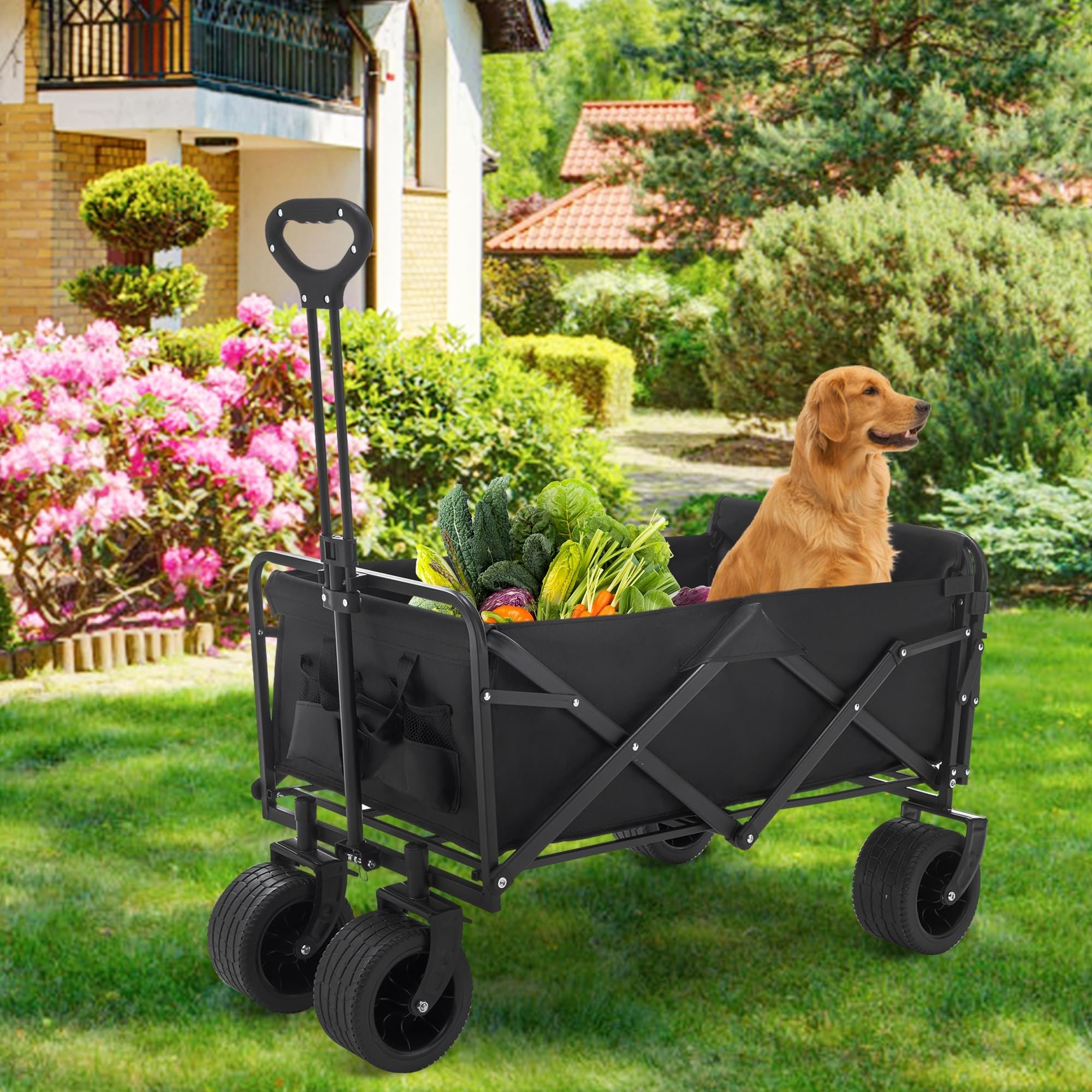 collapsible-folding-wagon-cart-heavy-duty-utility-beach-wagon-with-big