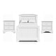 preview thumbnail 1 of 8, Furniture of America Gertie Modern White 3-Piece Twin Rubberwood Captain Bed with 3-Drawer Trundle set White
