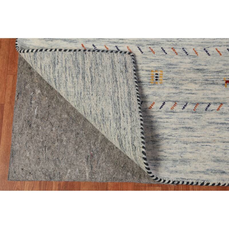 Gabbeh Indian Area Rug Handmade Living Room Wool Carpet - 7'11" x 9'10"