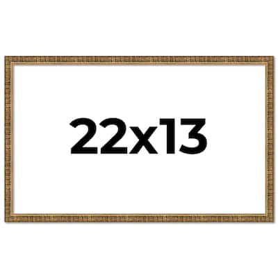 22x13 Frame Gold Solid Wood Picture Frame - Complete Modern Photo