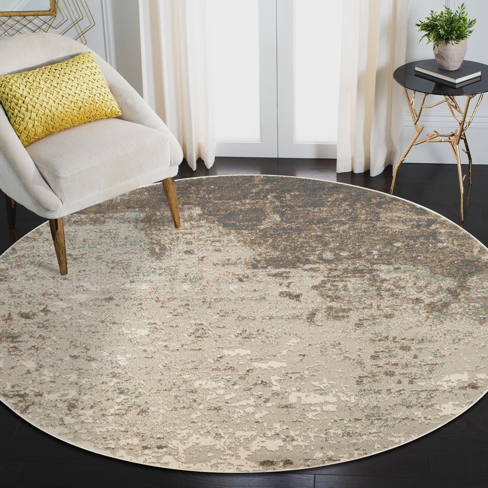 Alana Amira Gray Abstract Area Rug