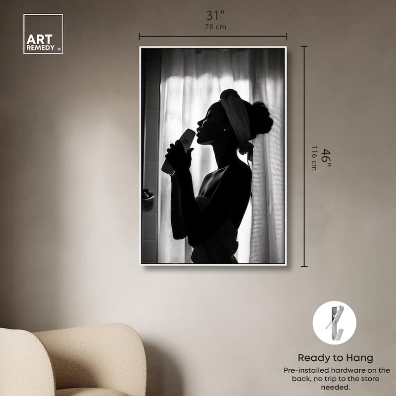 Bathroom Jam Session Canvas by Art Remedy