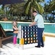 preview thumbnail 7 of 8, Gymax Jumbo 4-to-Score Game Set Giant 4 in A Row Kids Adults w/ 42