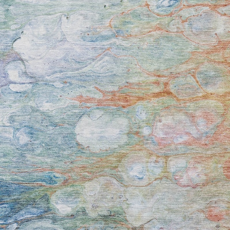 HomeRoots Abstract Transitional Rectangle Outdoor Rug