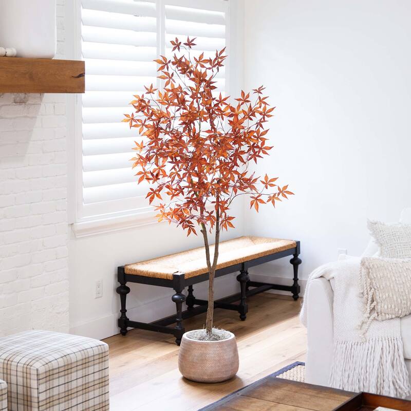 Japanese Maple Artificial Potted Tree - 6' - Red