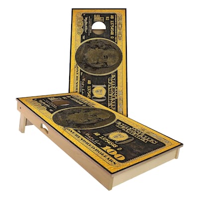 Gold $100 Outdoor Cornhole Board Set