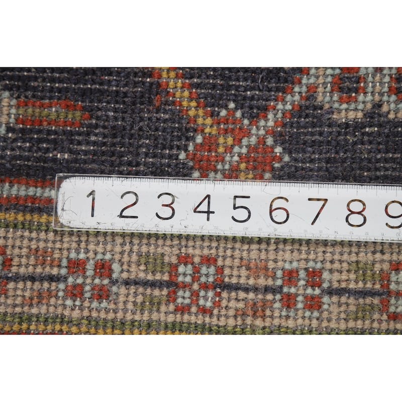 Hand Knotted Oriental 100% Wool Carpet Traditional Medallion Oranges & Rust Heriz (serapi) Area Rug - 11' 10'' X 8' 11''