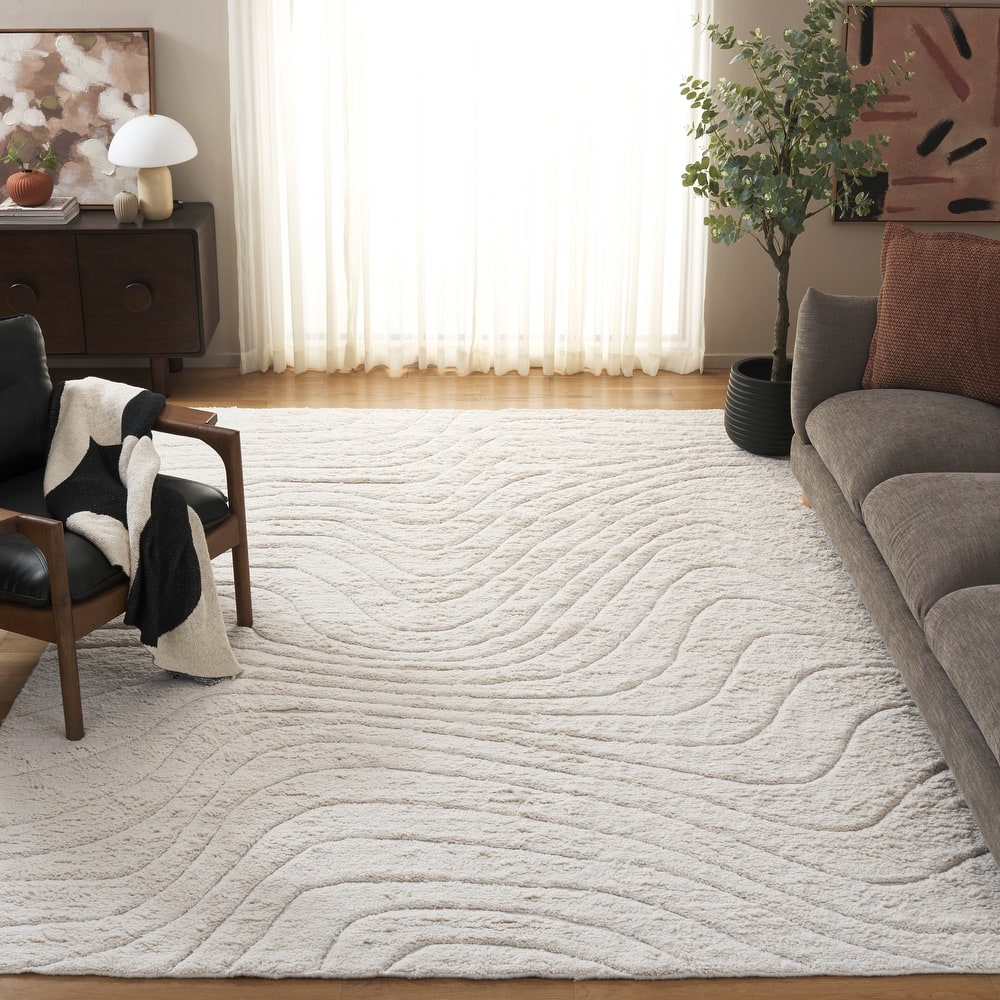 SAFAVIEH Hand-Woven Vermont Risa Transitional Wool Rug