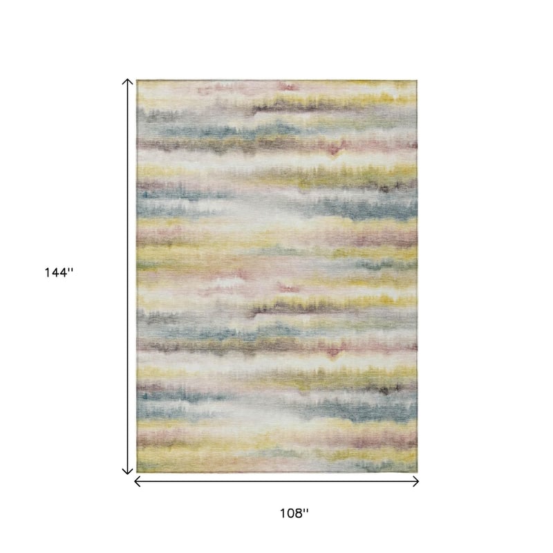 HomeRoots Striped Transitional Rectangle Outdoor Rug