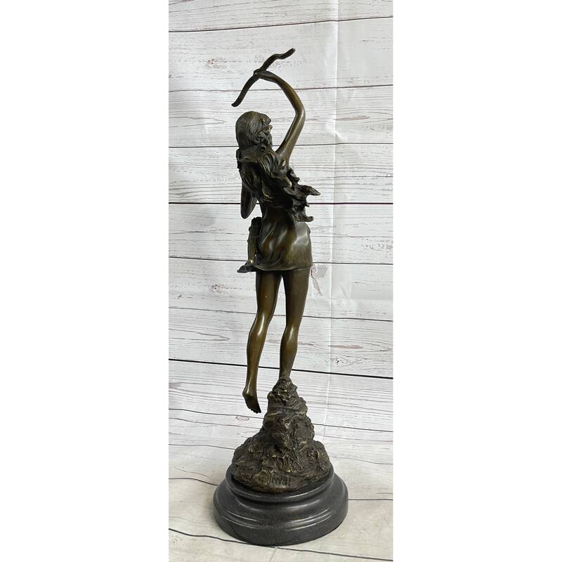 Artemis Diana The Hunter By C. Mirval Bronze Sculpture Sculpture Figurine