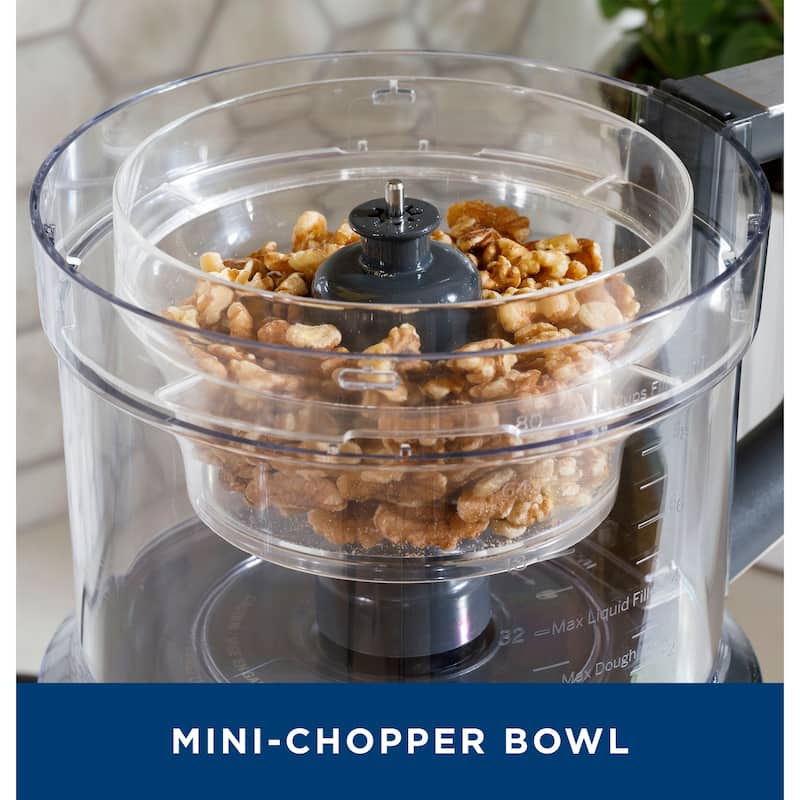 GE 12-Cup Food Processor with Accessories