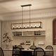 preview thumbnail 31 of 36, Modern Farmhouse 8-light 48In Rectangle Linear Chandelier for Dining Room with UL Certified 48 inches - Weathered Walnut&Matte Black