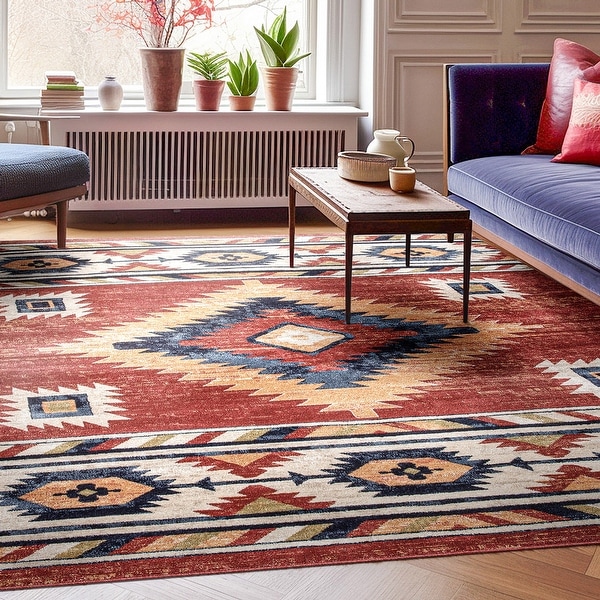 パ*プ様 ジャスト・ビリーヴ・イン・ラヴ　他　8cm 約　22kg まとめ売り Well Woven Tulsa Lea Southwestern Tribal Area Rug - On Sale - Bed