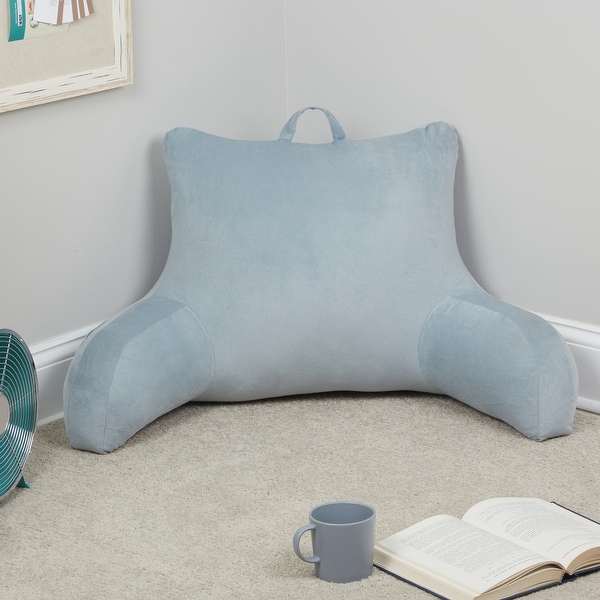 Klear Vu Velour Bed Rest Back Support Pillow with Pocket and Handle On Sale Bed Bath Beyond 34074742