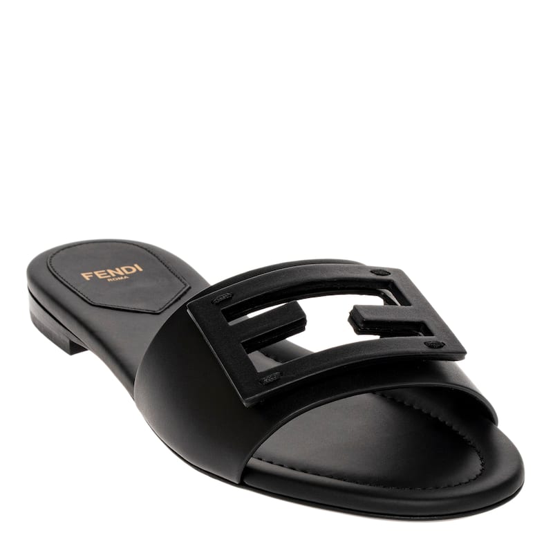 Fendi Baguette Slides - Black - 37 EU