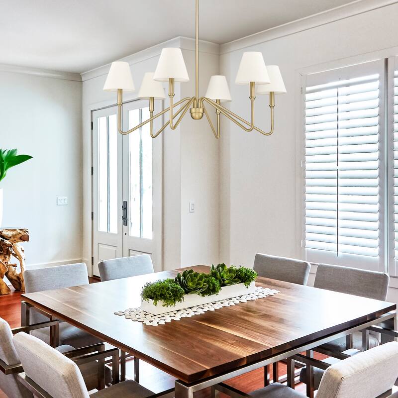 Golden Lighting 3690-6 IL Kennedy 6 Light 35" Wide Chandelier