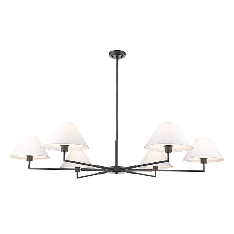 Z-Lite 744-63R Leila 6 Light 63" Wide Chandelier