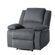 preview thumbnail 48 of 79, Vegan Leather Upholstered Push Back Manual Recliner Chair