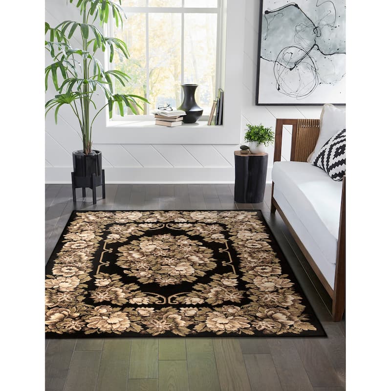 Liora Manne Aurora Aubusson Indoor Rug Ivory 5'3"' x 7'6"