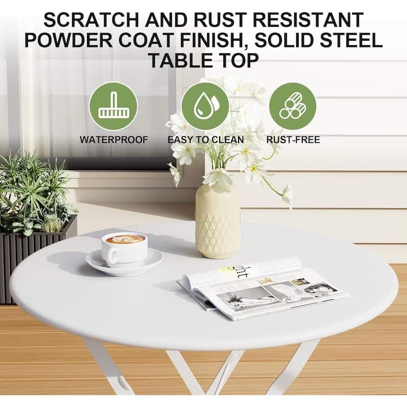 Outdoor Patio Table and Chairs Set for Apartments Porch Pool