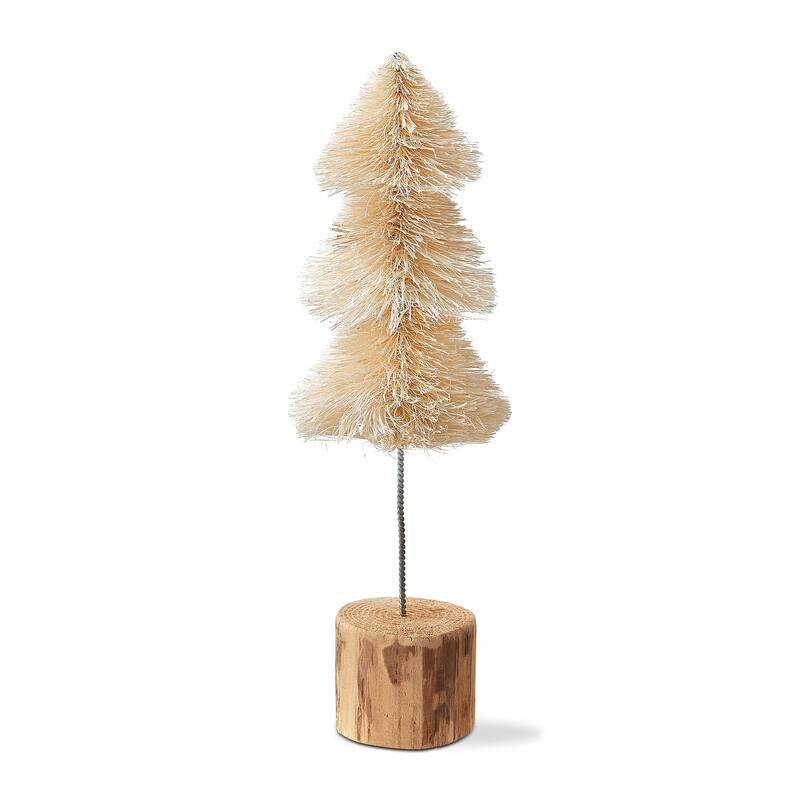 Sisal Christmas Tree Decorations for Tabletop or Mantel Small Natural 12 inch