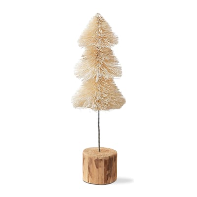 Sisal Christmas Tree Decorations for Tabletop or Mantel Small Natural 12 inch