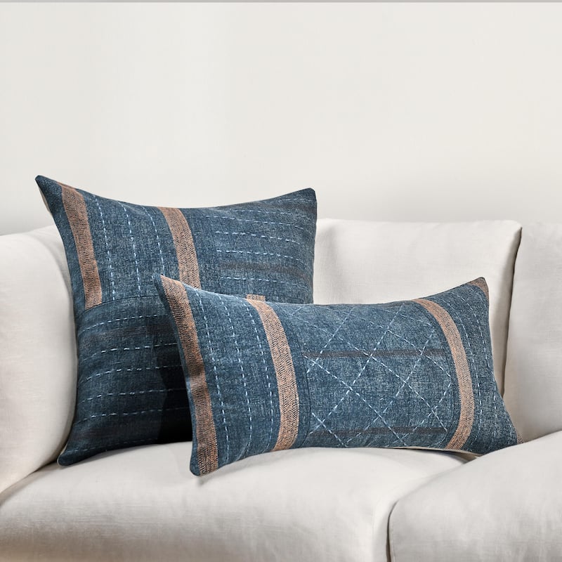 Villa by Classic Home Origin Belgian Linen Blend Throw Pillow