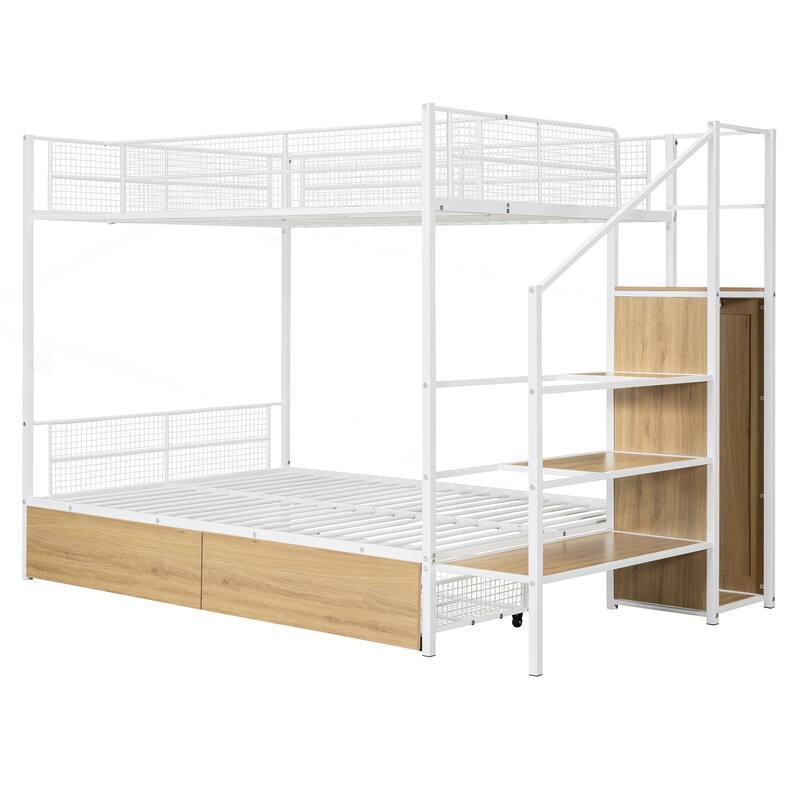 Twin Over Full Metal Bunk Bed