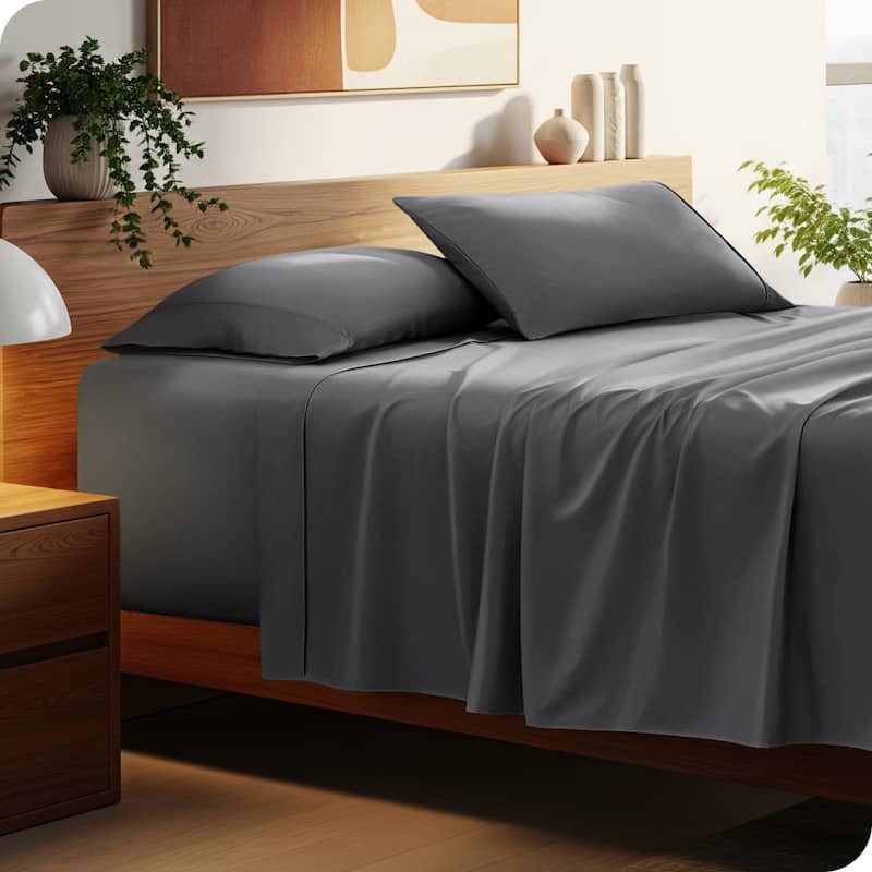 Bare Home 22 Inch Deep Pocket Microfiber Sheet Set - King - Grey