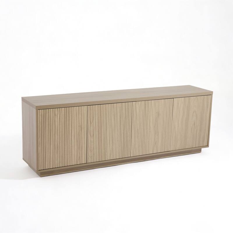 Wave Textured Modern Sideboard Cabinet