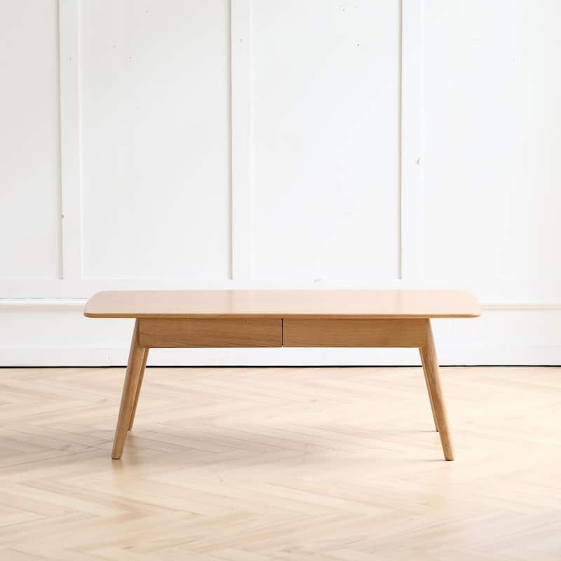 Solid wood coffee table