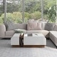 preview thumbnail 2 of 10, Furniture of America Podd Contemporary White 49-inch 3-Shelf Coffee Table