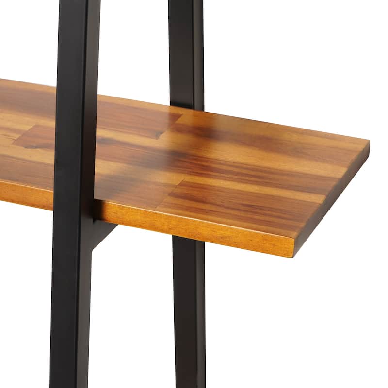 M4H Vejle Solid Wood Three Tier Etagere Bookcase