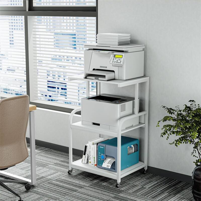 Printer Stand- Large 3 Tier Printer Table - 20"D x 15.7"W x30.2"H