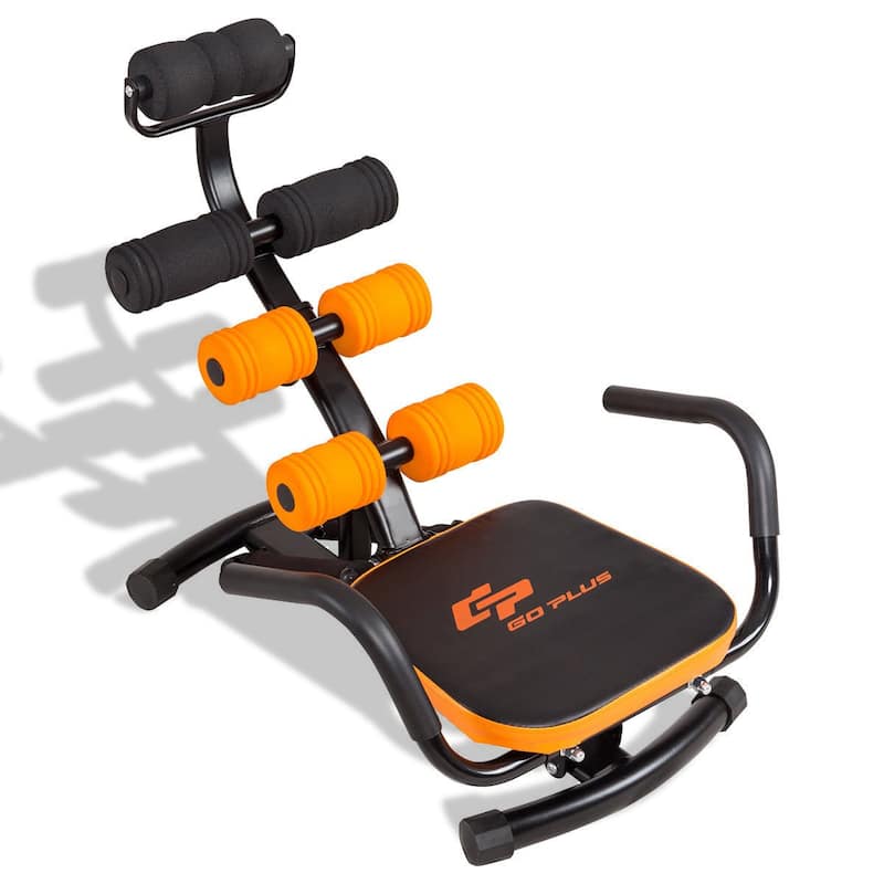 Core Fitness Abdominal Trainer Crunch Exercise Bench Machine - 23.6" x 21.5" x 25.5"-27.5" (L x W x H)