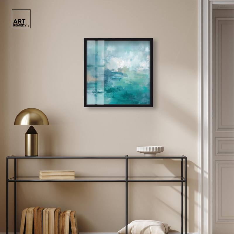 Green Blue II Shadowbox by Art Remedy