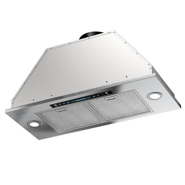 HisoHu 30/36 inch 900 CFM Ducted Insert Range Hood in Stainless Steel