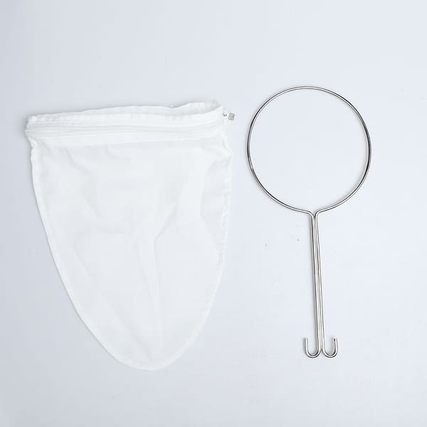 Shop Stainless Steel Handle Coffee Tea Cloth Strainer Filter Sock