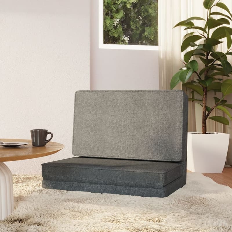vidaXL Floor Chair Lounge Chaise Lounge Folding Floor Lounger Faux Leather