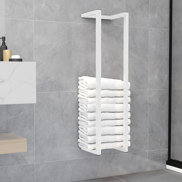 vidaXL Towel Rack Wall Mounted Bath Towel Storage Bathroom