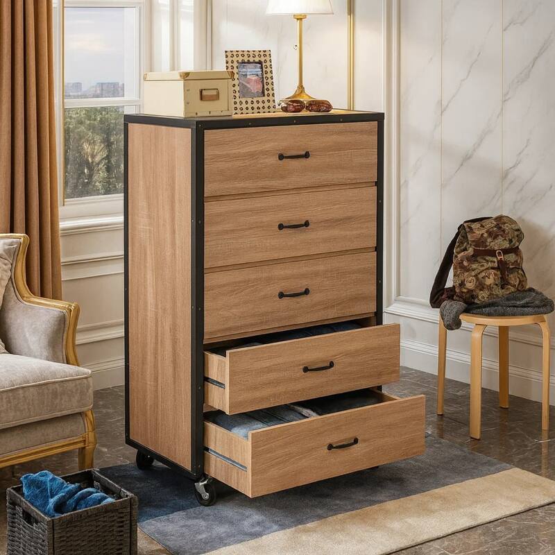 Wooden Chest, Weathered Light Oak Brown