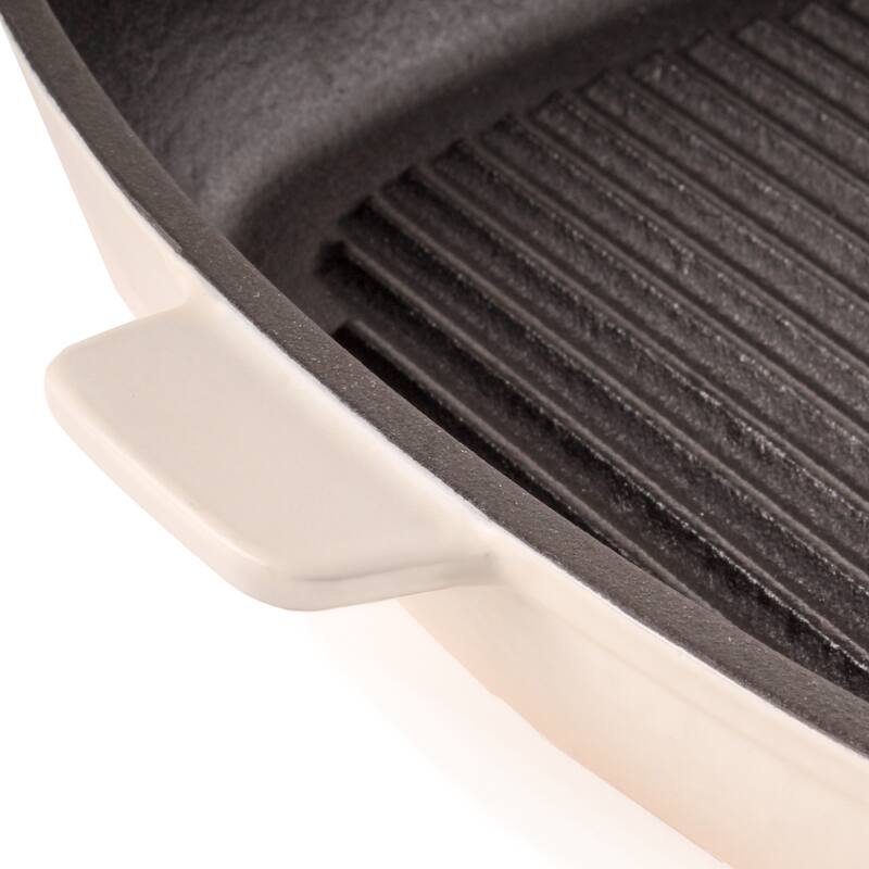 Neo 2pc Cast Iron Grill Set Grill Pan & Bacon/Steak Press Meringue Bed Bath & Beyond 37571441