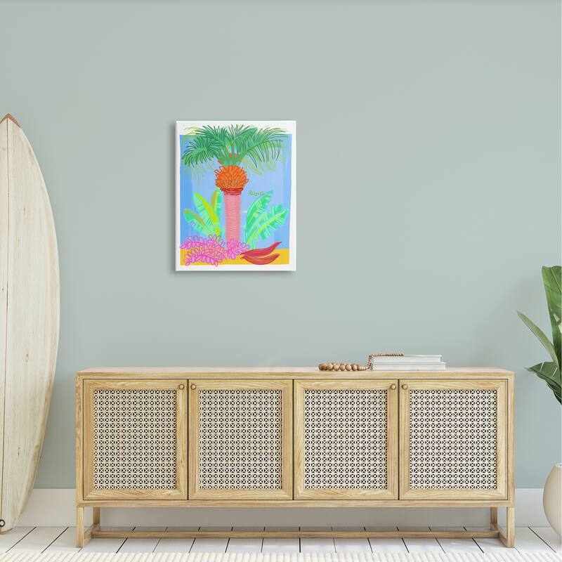 Stupell Tropical Palm Tree Botanicals Summer Beach Day Canvas Wall Art, Design by unknown