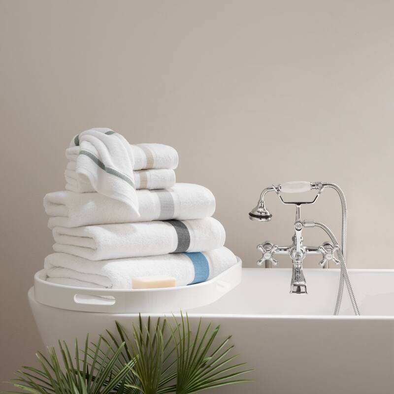 Aston & Arden Aegean Recycled Striped Towel Collection