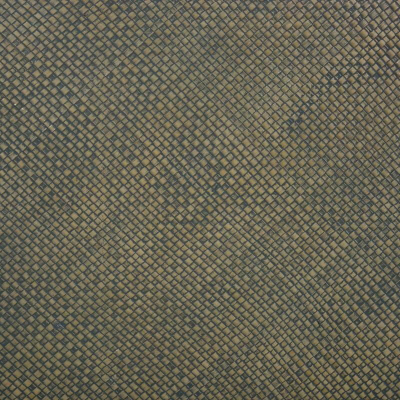 SAFAVIEH Iza Light Natural Raffia/ Gold Console Table - 31" W x 14" L x 30" H - 31"W x 14"D x 30"H