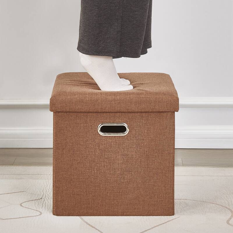 Ottoman Storage Ottoman Footrest Stool Small Ottoman with Storage Foldable Ottoman Foot Rest Footstool Bench