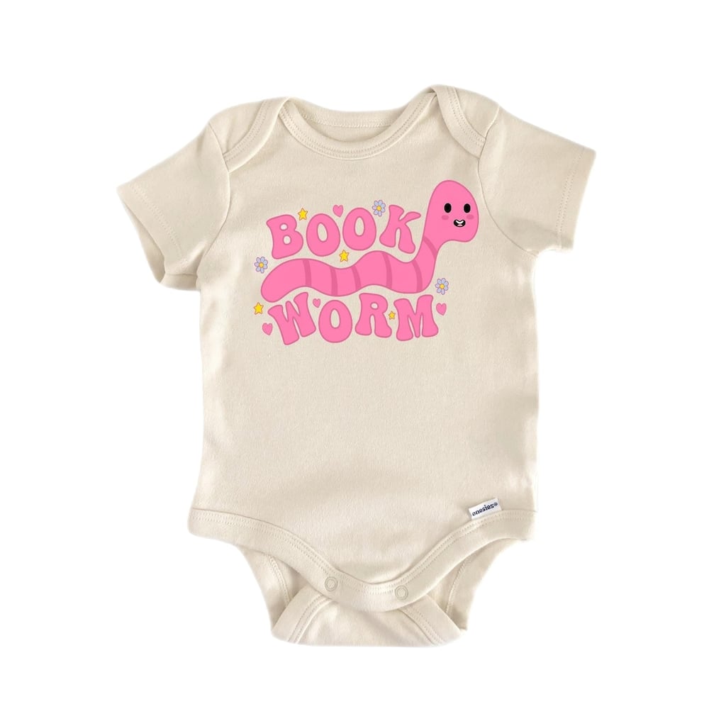 Book Worm Wiggle Reader - Baby Boy Girl Clothes Infant Bodysuit Funny Cute Newborn